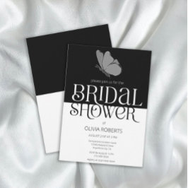 Convites Chá de panela de borboleta minimalista chic