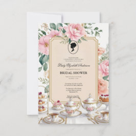 Convites Chá de panela de Bridgerton - Roxo de Orçamento