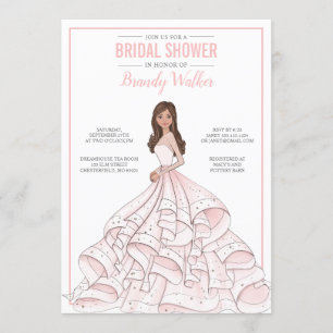 Convites Chá de panela de Brilho Editável