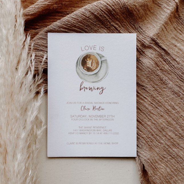 Convites Chá de panela de café (Criador carregado)