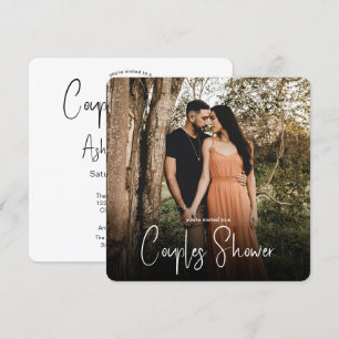 Convites Chá de panela de Casais de Casamento Fotográfico
