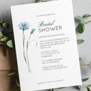 Convites Chá de panela de Casamento de Detalhes Florais Mín