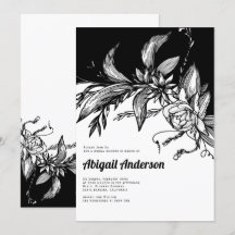 Chá de panela de casamento de flores brancas e pre