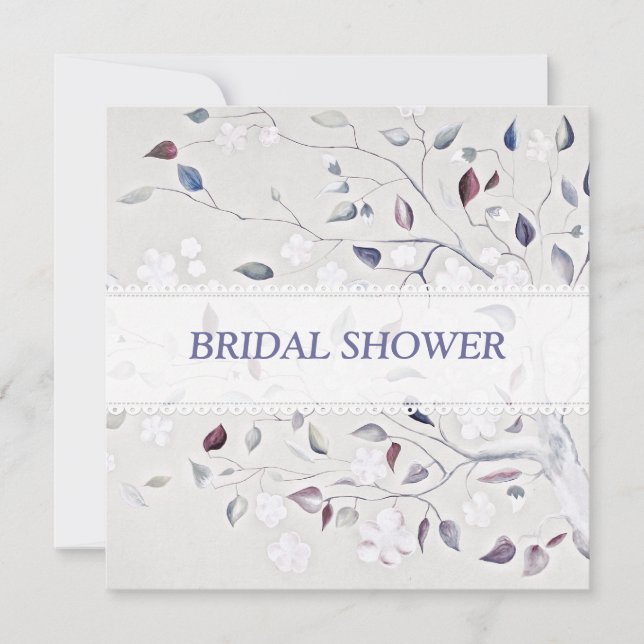 Convites Chá de panela de Casamento em Árvore Fantasia (Frente)