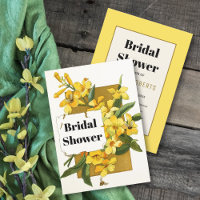 Chá de panela de casamento floral de jasmim amarel