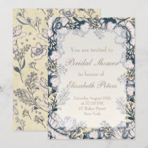 Chá de panela De Casamento Floral Rustic Vintage F