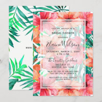 Chá de panela de Casamento Tropical Floral Exótico