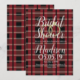 Convites Chá de panela de Casamentos de Folha de Natal