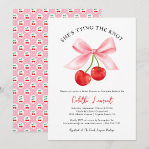 Convites Chá de panela de Casando de Cherry