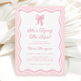 Convites Chá de panela de Casando do Arco rosa