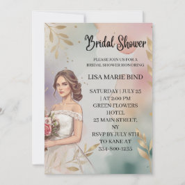 Convites Chá de panela de Cavalo de Casamento de Noiva Eleg