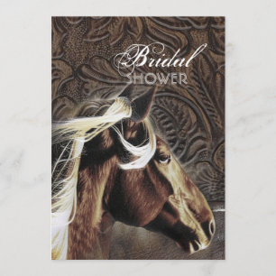 Convites Chá de panela de Cavalo de Cowboy do País Ocidenta