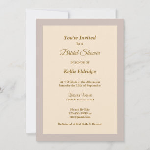 Convites Chá de panela de Champagne