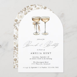 Convites Chá de panela de Champanhe Brunch & Bubble Waterco