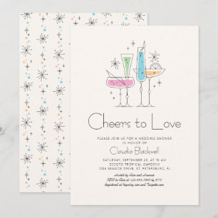 Convites Chá de panela de champanhe de borracha em Brunch