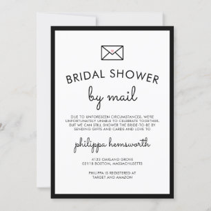 Convites Chá de panela de chic minimalista por e-mail