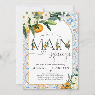 Convites Chá de panela De Citros Que Ela Encontrou Seu Prin