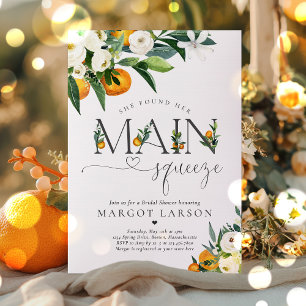 Convites Chá de panela De Citros Que Ela Encontrou Seu Prin