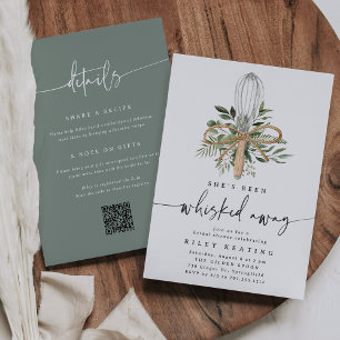 Convites Chá de panela de código QR da Cozinha Ausente