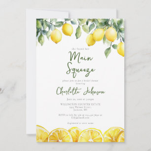 Convites Chá de panela de Código QR de Aquarela Principal