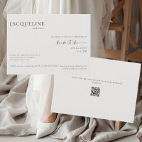 Chá de panela de Código QR de bege Contemporâneo