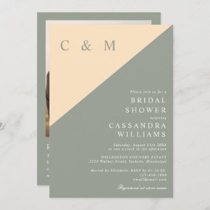 Convites Chá de panela de Código QR de Fotografia de Sage G