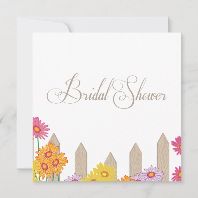 Convites Chá de panela de Coleção de Festas de Jardim (Frente)