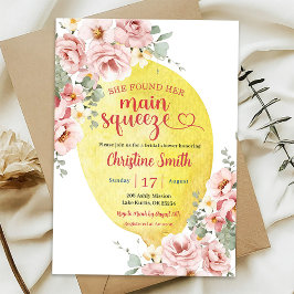 Convites Chá de panela de compressão principal com limão fl