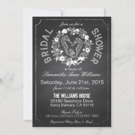 Convites Chá de panela de conchas