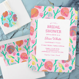 Convites Chá de panela de conchas PERSONALIZADAS Femininas 