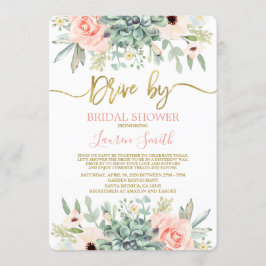 Convites Chá de panela de condução por suculação