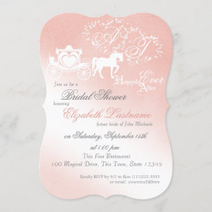 Convites Chá de panela de conto de fadas, rosa