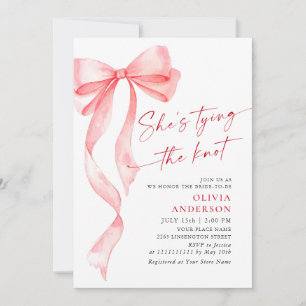 Convites Chá de panela de coquete do Arco rosa com cores d'