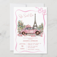 Chá de panela de Coquetes Rosa Torre Eiffel Paris