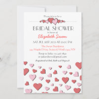 Chá de panela de Coração de Amor Cor Rosa Doce