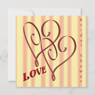 Convites Chá de panela de Corações Entusiasmados