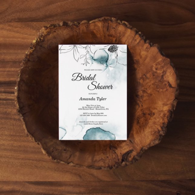 Convites Chá de panela de desenho de cor d'água (Criador carregado)