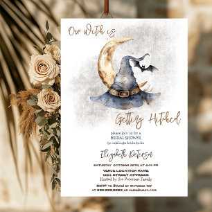 Convites Chá de panela de Dia das Bruxas de Chapéu de Bruxa