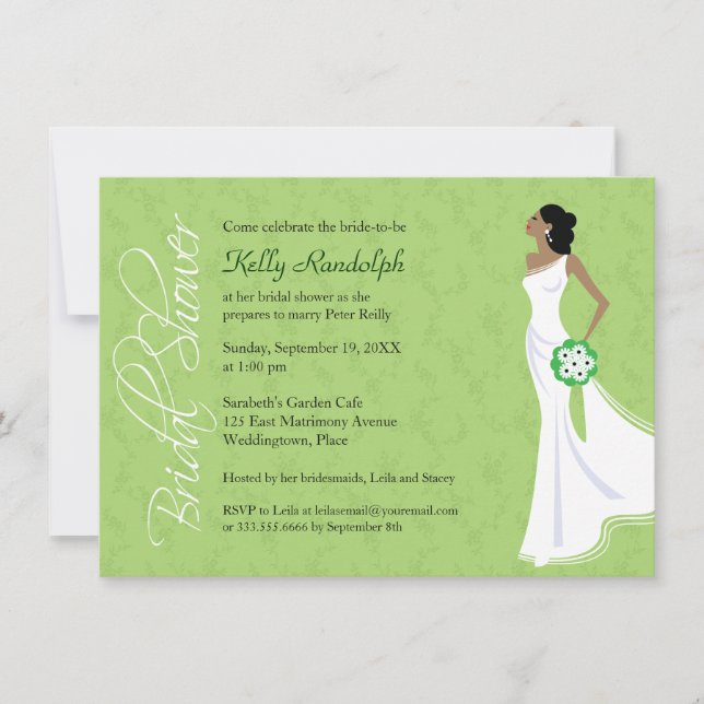 Convites Chá de panela de Elegance Moderno (Frente)