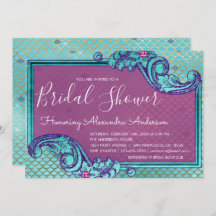 Chá de panela de Escalas de Sereia Azul Teal e Rox