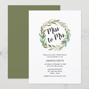 Convites Chá de panela de Excursão de Folhagem de Waterco