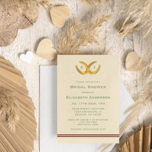 Convites Chá de panela de ferraduras ocidentais