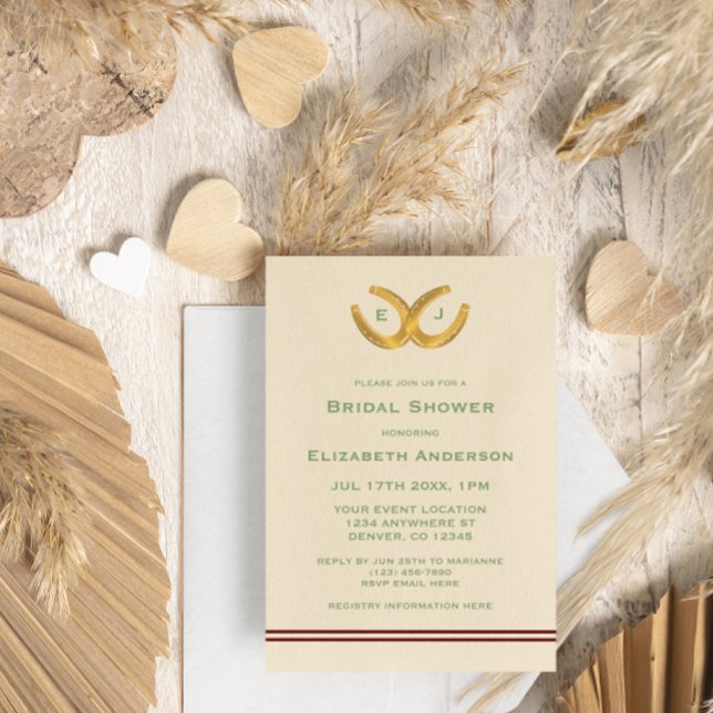 Convites Chá de panela de ferraduras ocidentais (Criador carregado)