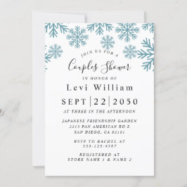 Convites Chá de panela de flocos de neve