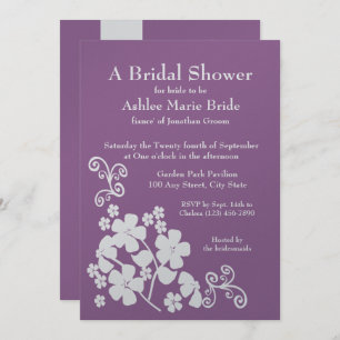 Convites Chá de panela de Flor Fresco