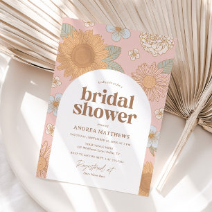 Convites Chá de panela de flor selvagem