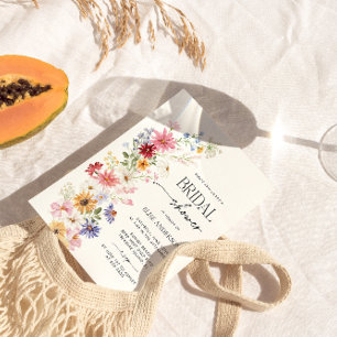 Convites Chá de panela de flor selvagem, Amor em Sangue