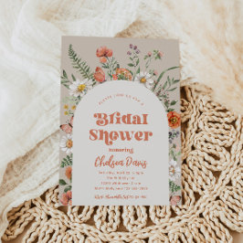 Convites Chá de panela de flor selvagem | Bridal