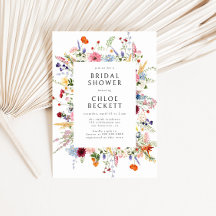 Chá de panela de flor selvagem colorido