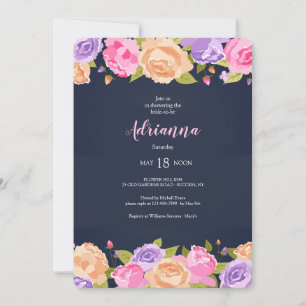 Convites Chá de panela de Flores